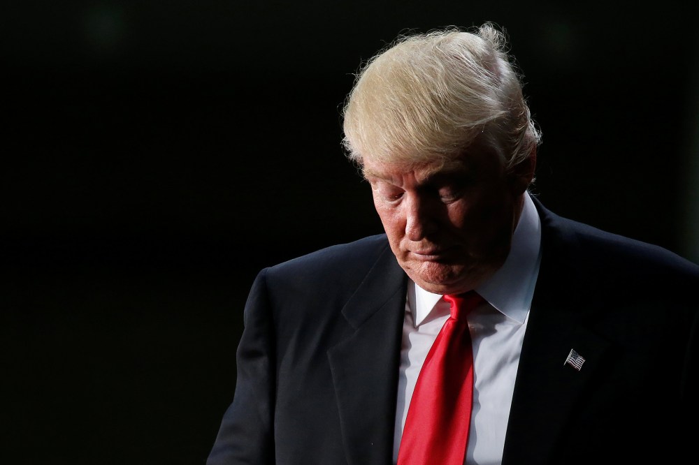 Republican presidential nominee Donald Trump speaks at a campaign rally in Charlotte, N.C., Aug. 18, 2016. (Photo by Carlo Allegri/Reuters)