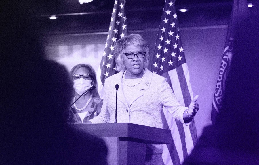 Rep. Joyce Beatty speaks at a news conference on Capitol Hill