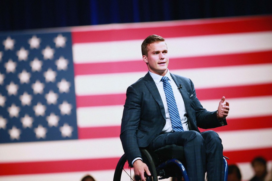 Rep. Madison Cawthorn, a Republican from North Carolina, speaks during the Conservative Political Action Conference (CPAC) in Dallas, TX, U.S.July 9, 2021.