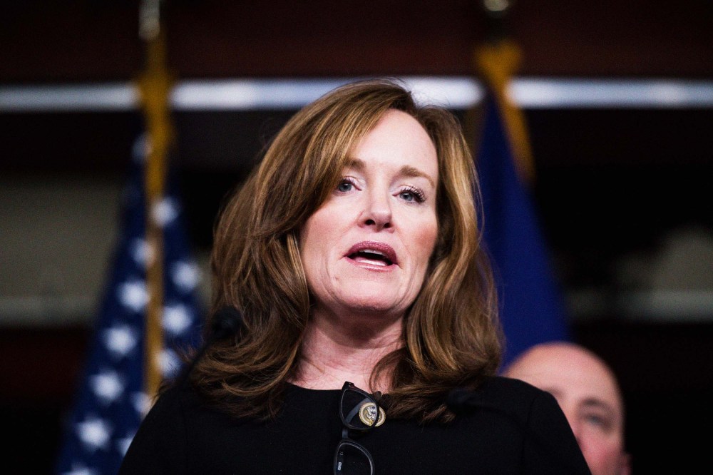 Rep. Kathleen Rice speaks during the Bipartisan Heroin Task Force news conference on the release of the 2018 legislative agenda for the 115th Congress on Wednesday, January 10, 2018.