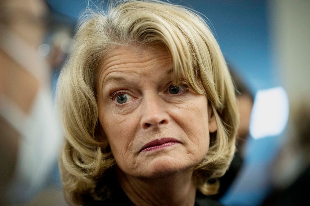 Senate Lawmakers Address The Media After Their Weekly Policy Luncheons