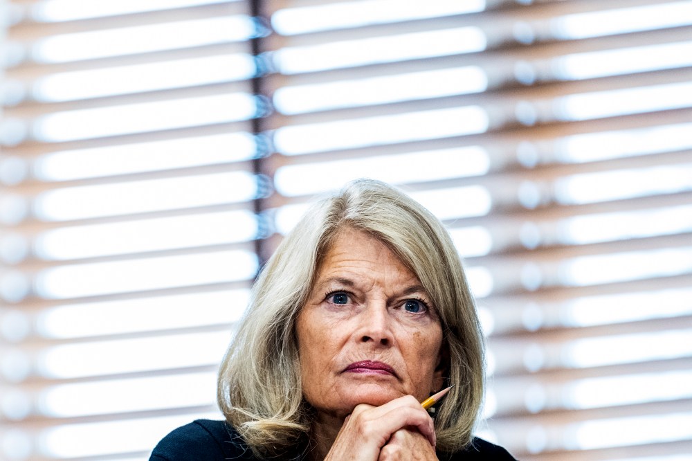 Sen. Lisa Murkowski, R-Alaska, attends a Senate Energy and Natural Resources Committee hearing on July 19, 2022, in Washington.