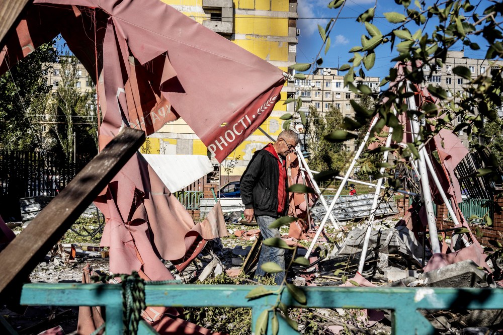 Russia's missile attacks over Dnipro