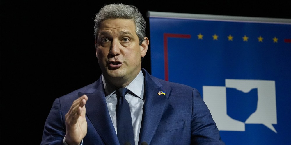 Image: Senate Democratic candidate Rep.Tim Ryan during Ohio's U.S. Senate Democratic Primary Debate.