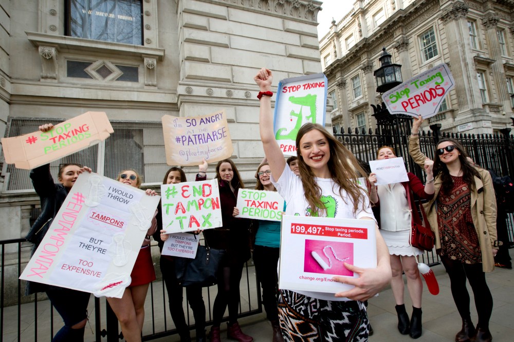 Laura Coryton spent years fighting to end the 5 percent VAT tax applied to period products in the U.K. through her End Tampon Tax petition, which garnered over 300,000 signatures.