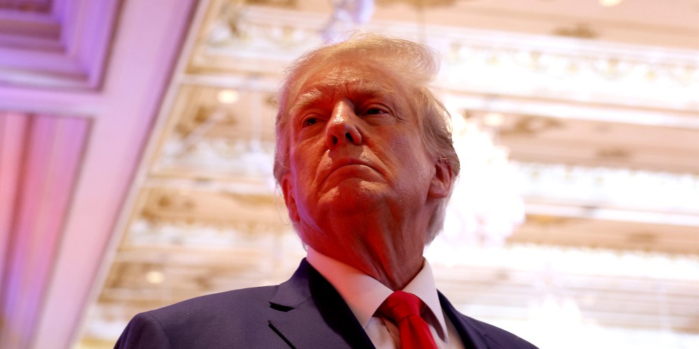 Image: Former President Donald Trump  at Mar-a-Lago.