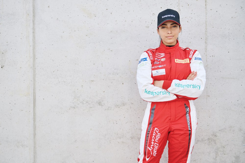 Amna Al Qubaisi at the Hungaroring Formula 4 race in Budapest, Hungary