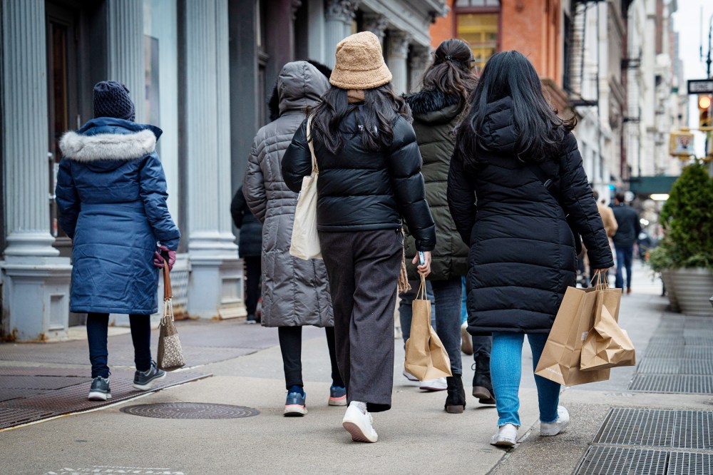 Shoppers in the SoHo neighborhood of New York on Jan. 21.