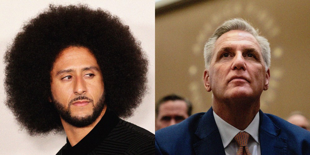 Image: Colin Kaepernick and House Speaker Kevin McCarthy.