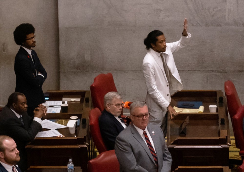 Rep. Justin Pearson and Rep. Justin Jones face being expulsion from the Tennessee state legislature