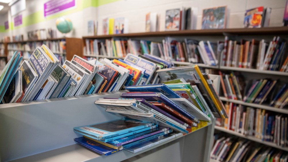 An elementary school library in suburban Atlanta.