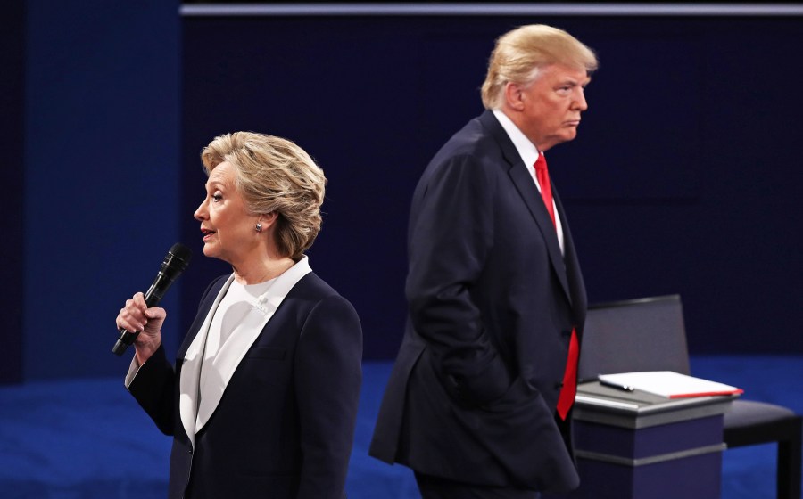 Candidates Hillary Clinton And Donald Trump Hold Second Presidential Debate At Washington University