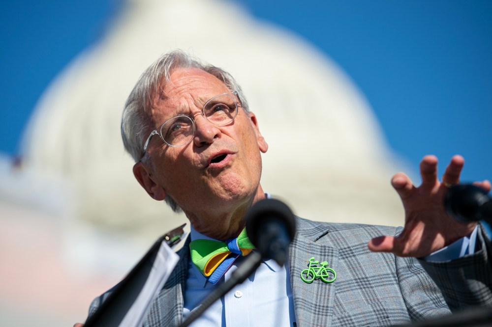Rep. Earl Blumenauer, D-Ore., speaks during a news conference  in Washington DC. on  Sept. 18, 2019.