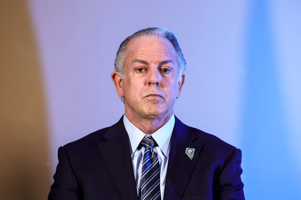 Nevada Gov. Joe Lombardo attends a news conference