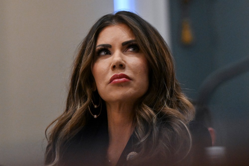 Kristi Noem at the Capitol in March