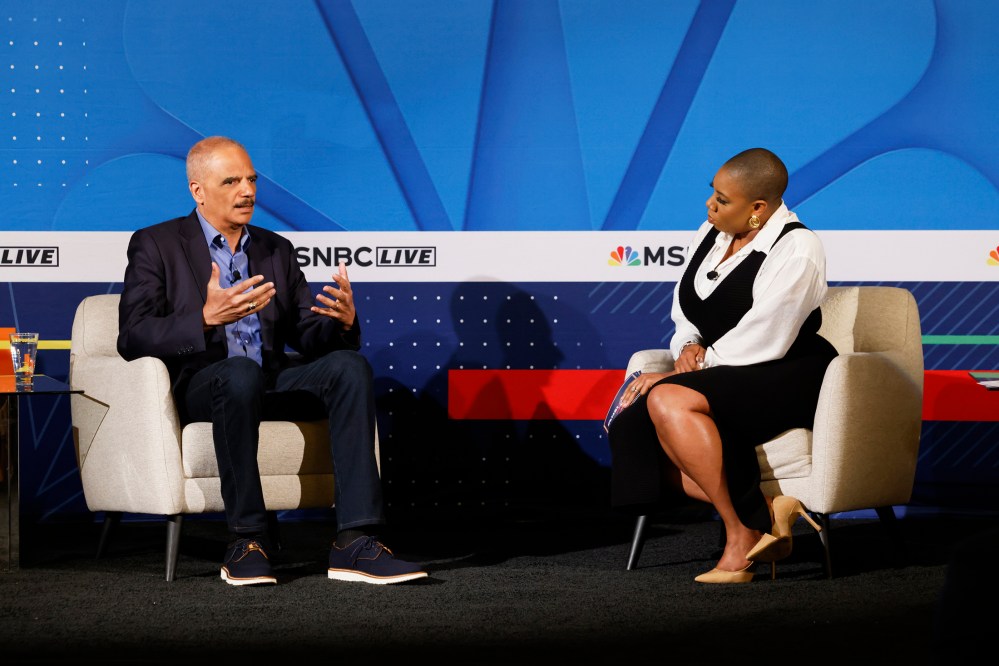 Eric Holder speaks on MSNBC