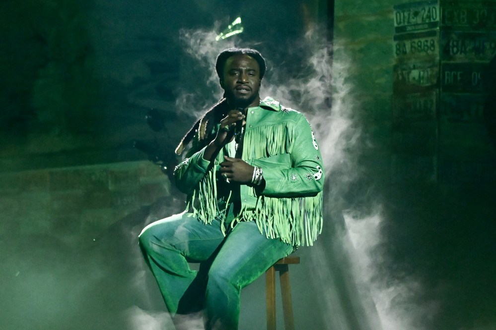 Shaboozey at The 58th Annual CMA Awards held at Bridgestone Arena on November 20, 2024 in Nashville, Tennessee.