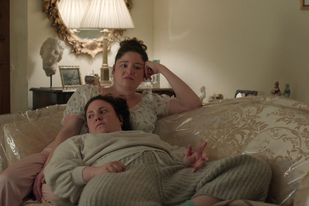 Meg Stalter and Lena Dunham in Too Much.