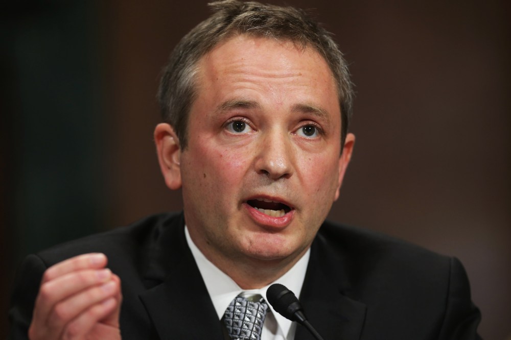David Barron testifies before the Senate Judicary Committee during his nomination hearing, Nov. 20, 2013.