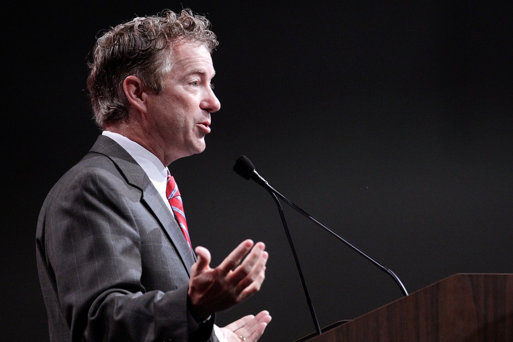 Senator Rand Paul (R-KY) speaks at the 2014 National Urban League Conference July 25, 2014  in Cincinnati, Ohio.