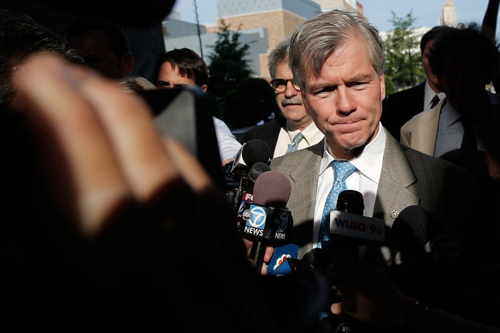 Former Virginia Governor Bob McDonnell arrives for his trial at U.S. District Court Aug. 28, 2014 in Richmond, Va.