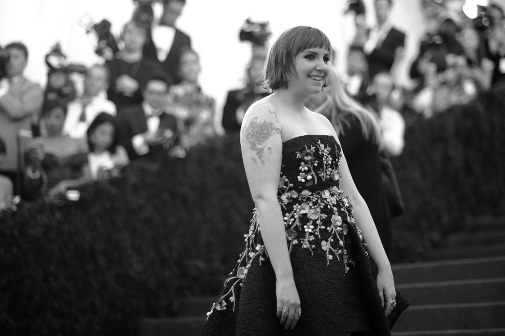 Lena Dunham attends the "Charles James: Beyond Fashion" Costume Institute Gala at the Metropolitan Museum of Art on May 5, 2014 in New York City. (Andrew H. Walker/Getty)