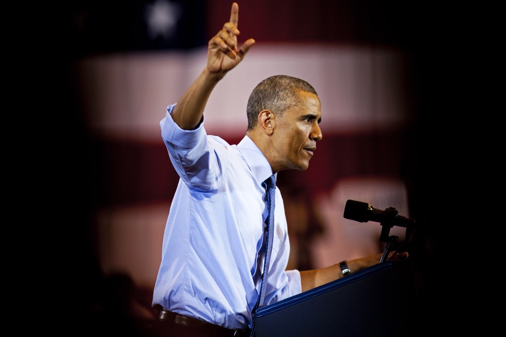President Barack Obama speaks during an event on Oct. 28, 2014 in Milwaukee, Wis. (Photo by Darren Hauck/Getty)