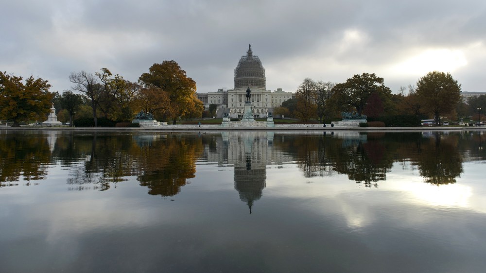A view of the U.S. Capitol Building in Washington, D.C. (Photo by Brendan Smialowski/AFP/Getty)