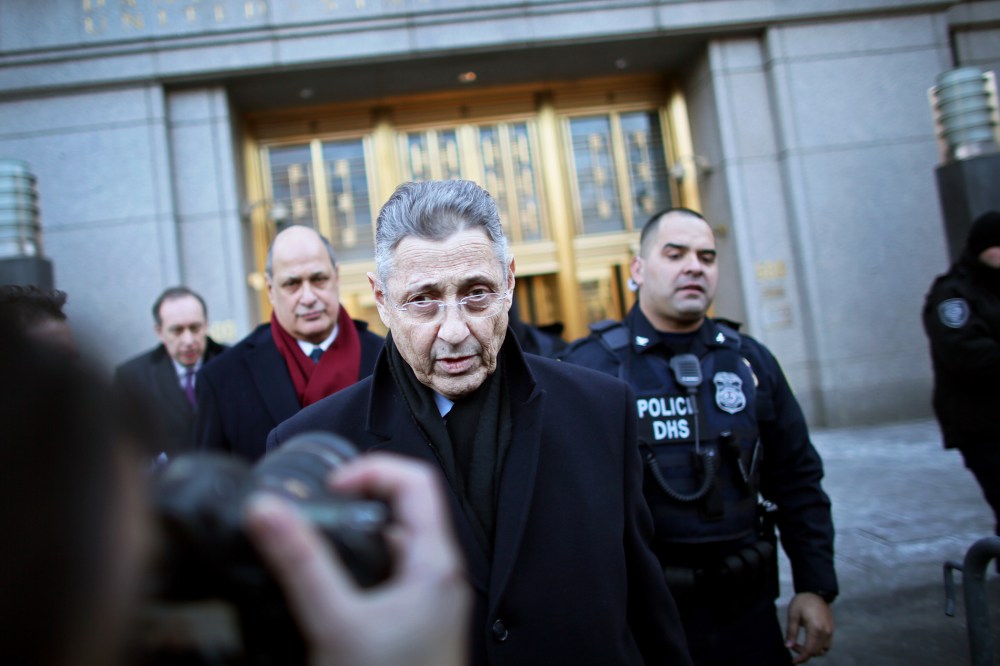 New York State Assembly Speaker Sheldon Silver walks out of the Federal Courthouse after his arraignment on Jan. 22, 2015 in New York, N.Y. (Photo by Yana Paskova/Getty)