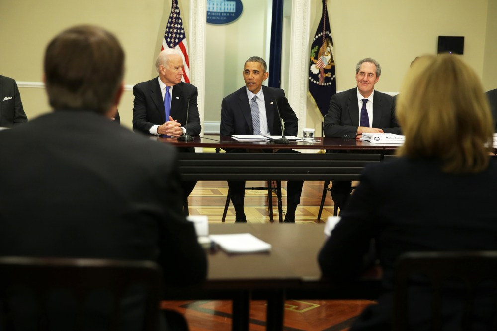 U.S. President Barack Obama speaks during a Democratic Governors Association Meeting in the Eisenhower Executive Office Building on Feb. 20, 2015 in Washington, DC. (Photo by Alex Wong/Getty)