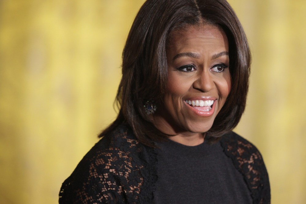 U.S. first lady Michelle Obama speaks during an event on March 11, 2015 in the East Room of the White House in Washington, DC.