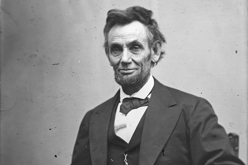 In this image from the U.S. Library of Congress, U.S. President Abraham Lincoln sits for a portrait on Feb. 5, 1865. (Photo by Alexander Gardner/U.S. Library of Congress/Getty)