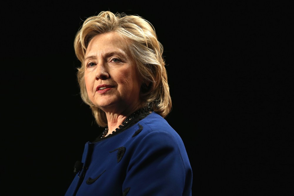 Hillary Clinton speaks during an event, Feb. 26, 2014, in Coral Gables, Fla.