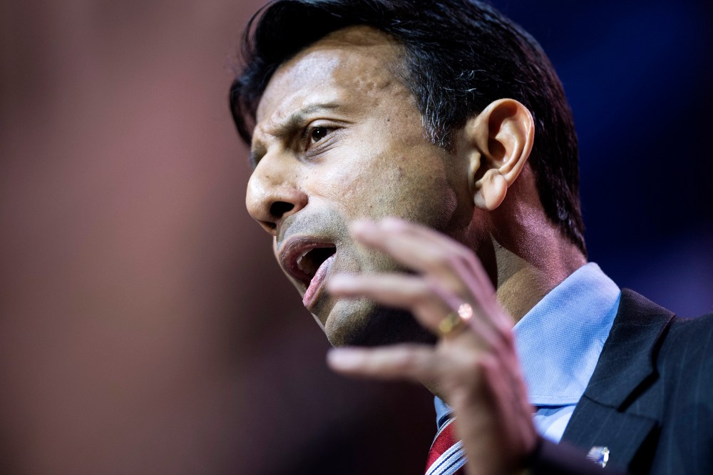 Louisiana Governor Bobby Jindal speaks during the Conservative Political Action Conference, March 6, 2014 in National Harbor, Md.