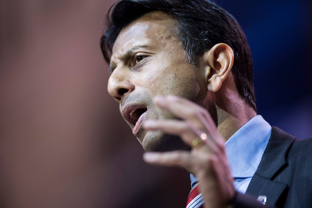 Louisiana Governor Bobby Jindal speaks during the American Conservative Union Conference, March 6, 2014 in National Harbor, Maryland.