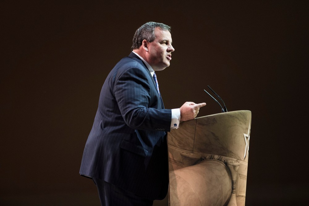 New Jersey Governor Chris Christie speaks at CPAC, March 6, 2014.
