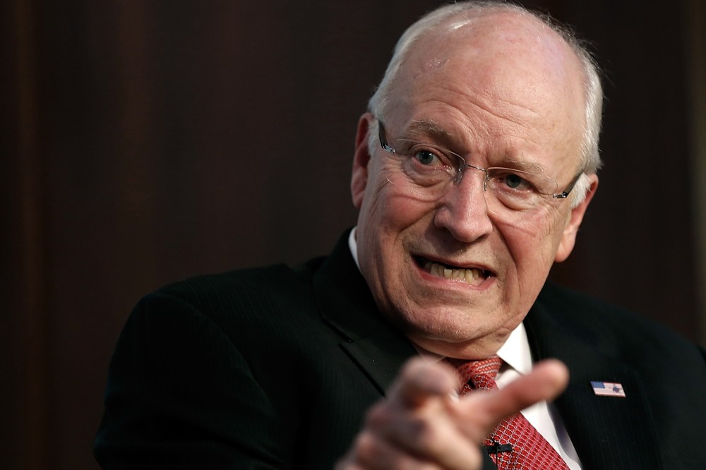 Former U.S. Vice President Dick Cheney talks about his wife Lynne Cheney's book "James Madison: A Life Reconsidered" May 12, 2014 in Washington, DC. (Win McNamee/Getty)