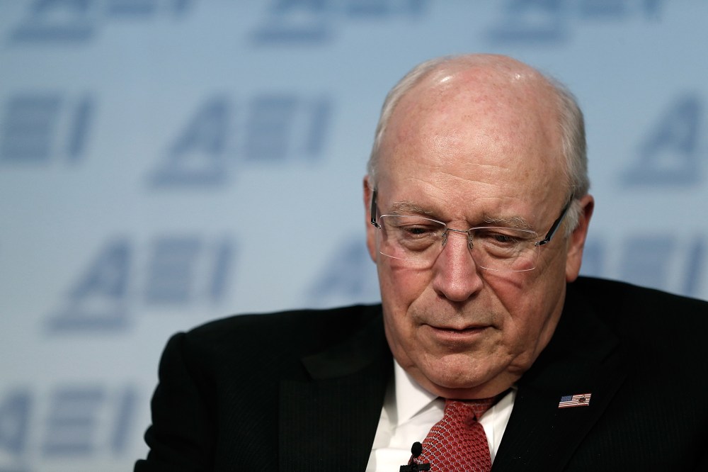 Former U.S. Vice President Dick Cheney talks about his wife Lynne Cheney's book "James Madison: A Life Reconsidered" on May 12, 2014 in Washington, DC. (Win McNamee/Getty)