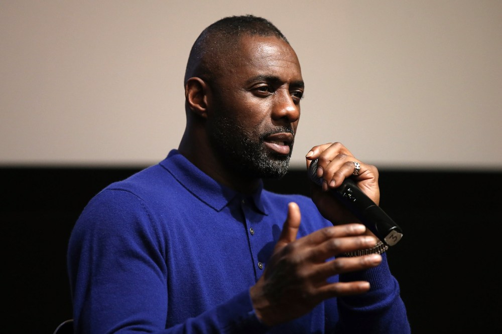 Actor Idris Elba speaks on stage on Dec. 2, 2015 in New York, N.Y. (Photo by Neilson Barnard/Getty)