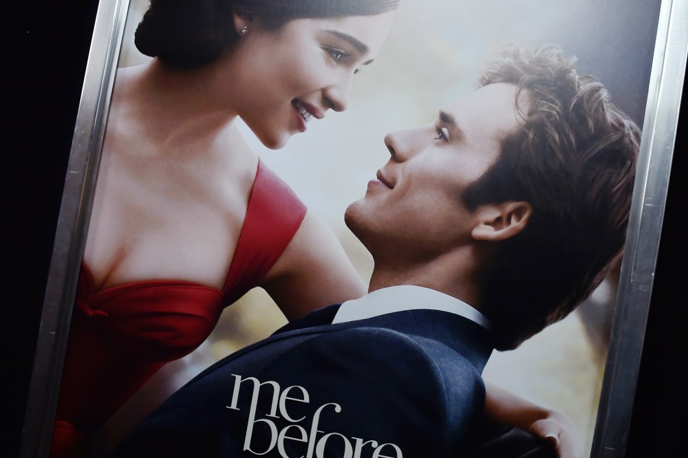 A poster of "Me Before You" at its world premiere at AMC Loews Lincoln Square 13 theater on May 23, 2016 in New York City. (Photo by Dimitrios Kambouris/Getty)