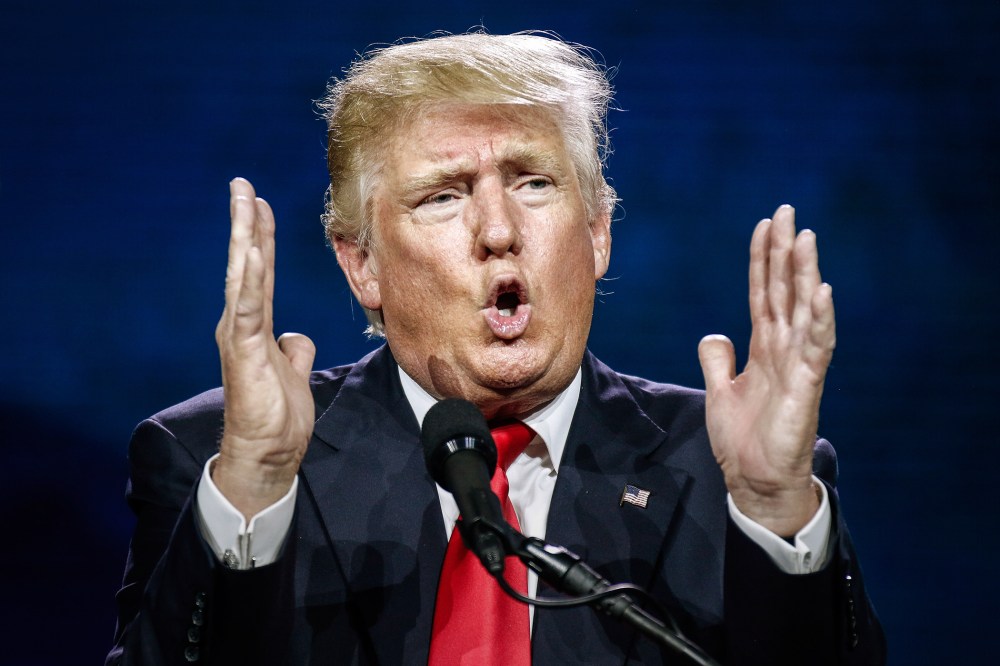 Presumptive Republican presidential candidate Donald Trump speaks at the 2016 Western Conservative Summit at the Colorado Convention Center on July 1, 2016 in Denver, Colo. (Photo by Marc Piscotty/Getty)