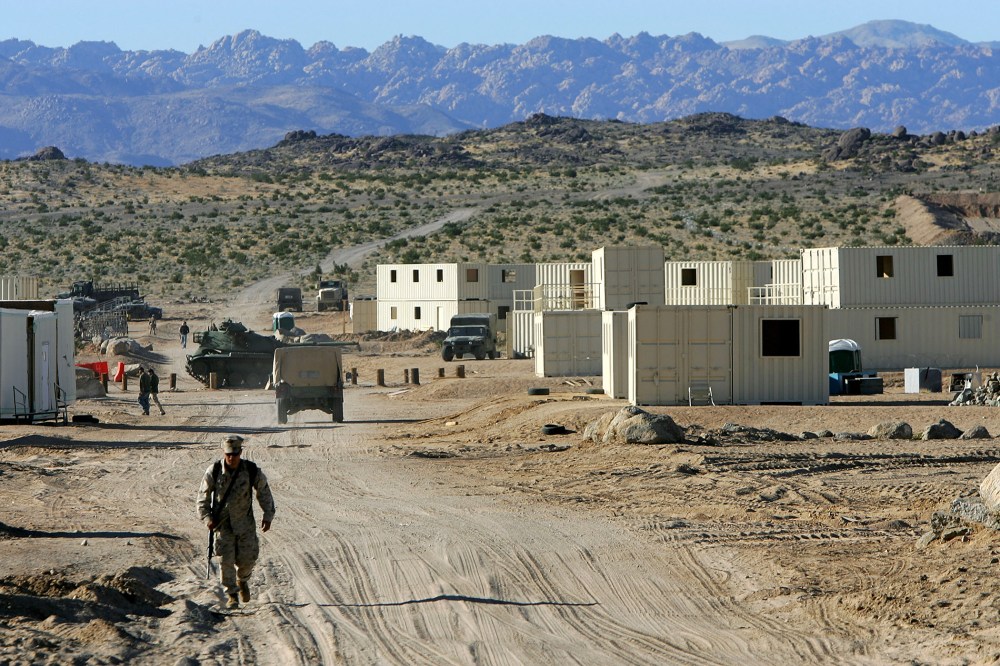 A view of the Twentynine Palms Marine Base in 2005 near Twentynine Palms, Calif. (Photo by David McNew/Getty)