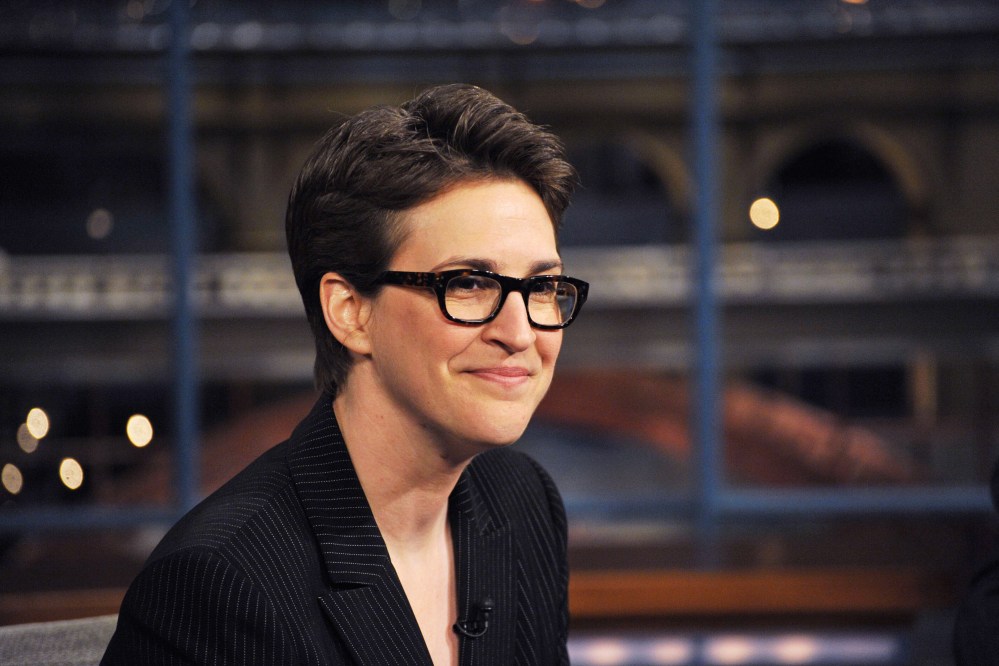 Rachel Maddow on March 16, 2009. (Photo by John Paul Filo/CBS/Landov)