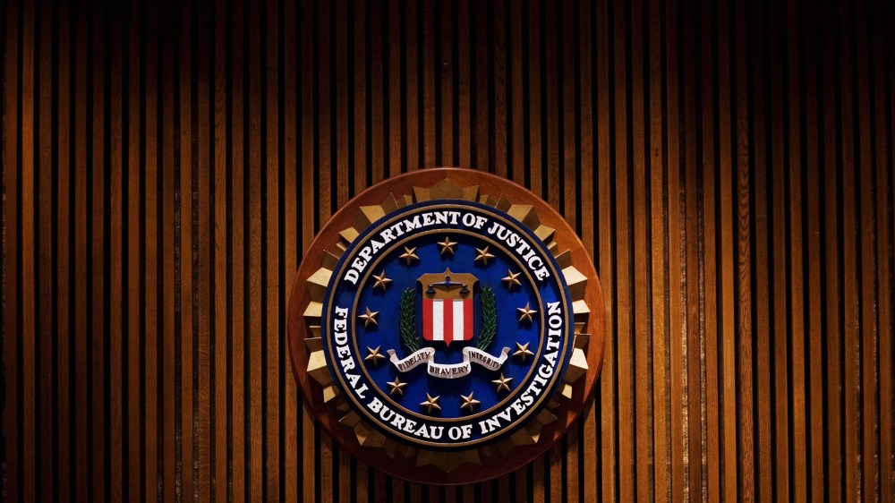 A crest of the Federal Bureau of Investi