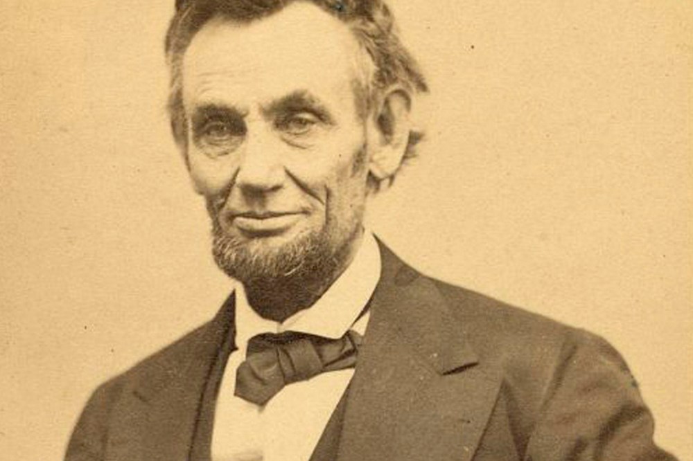 U.S. President Abraham Lincoln is seen in one of five poses taken by photographer Alexander Gardner in Washington on Feb.5, 1865, from the archives of the Library of Congress.
