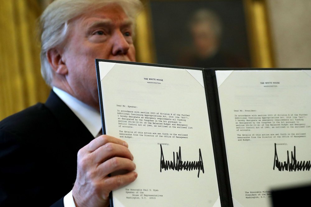 Image: Donald Trump Signs Tax Reform And Jobs Bill Into Law At The White House