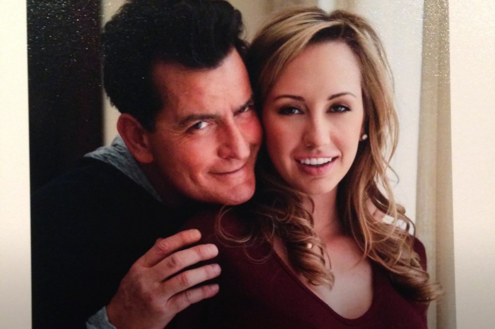 Charlie Sheen and Scottine Ross appear in an undated personal photo. (Photo courtesy of Scottine Ross)