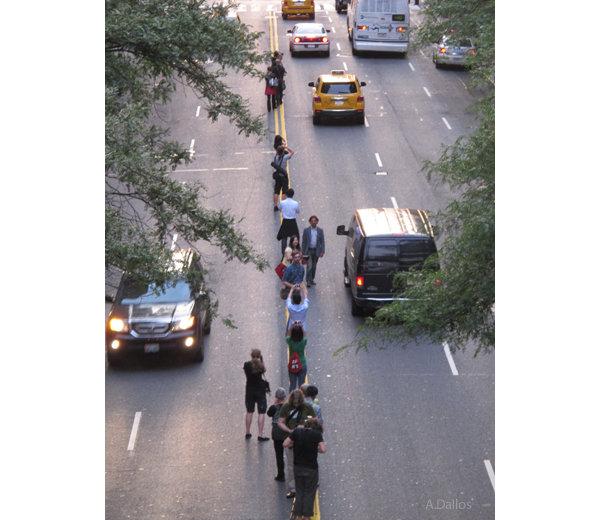 New Yorkers come out for celestial celebrity