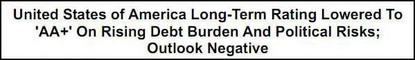 S&P downgrade, first draft