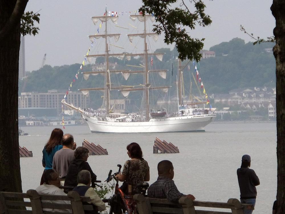Tall ships on parade